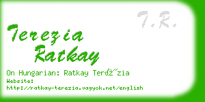 terezia ratkay business card